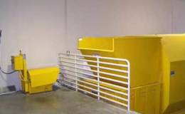 Self-contained compactor on an open loading dock